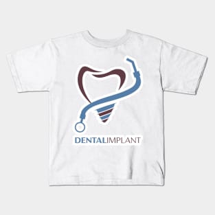 Tooth vector logo template for dentistry or dental clinic and health products. Kids T-Shirt